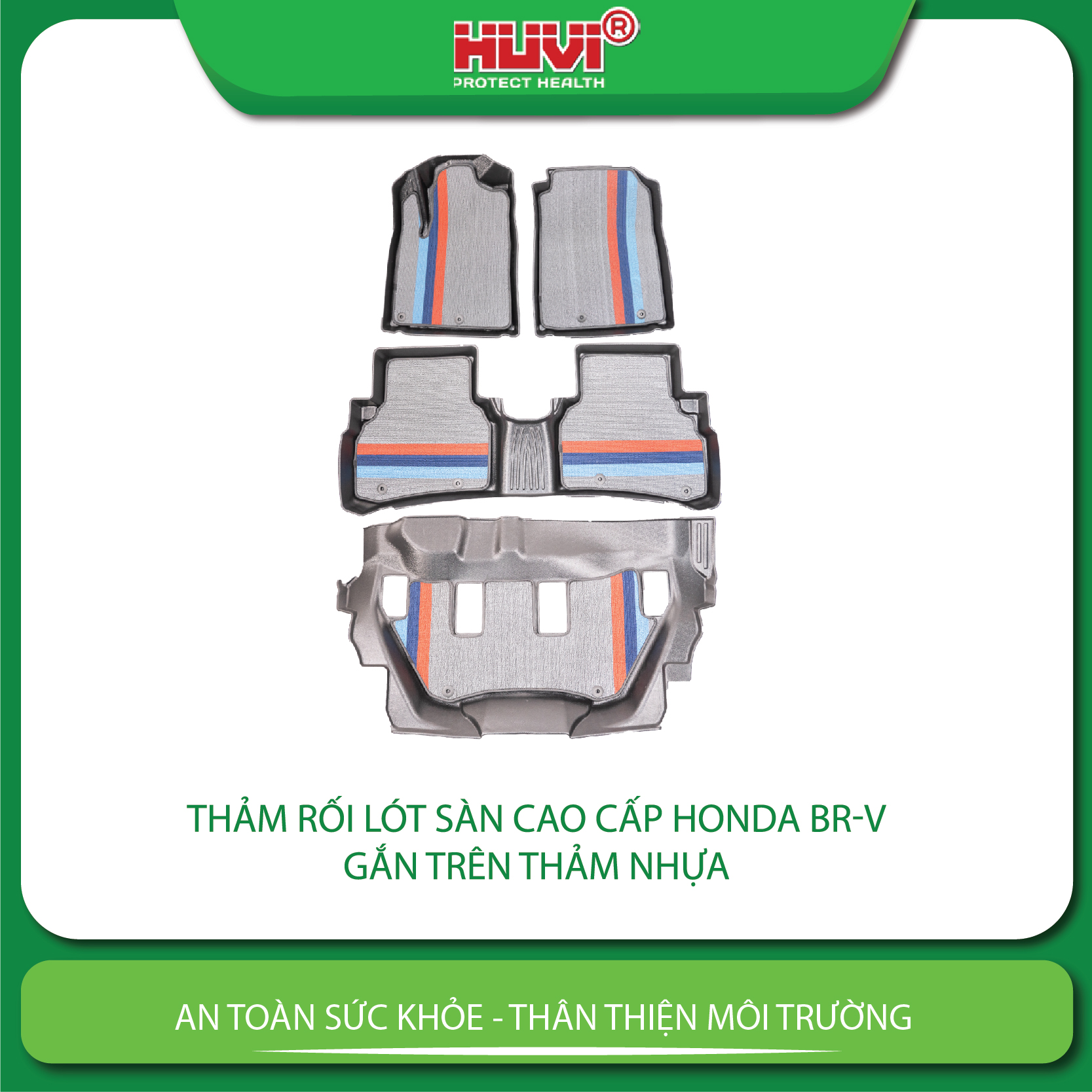 Thảm lót rối ô tô Honda BRV bảo hành 1 đổi 1.