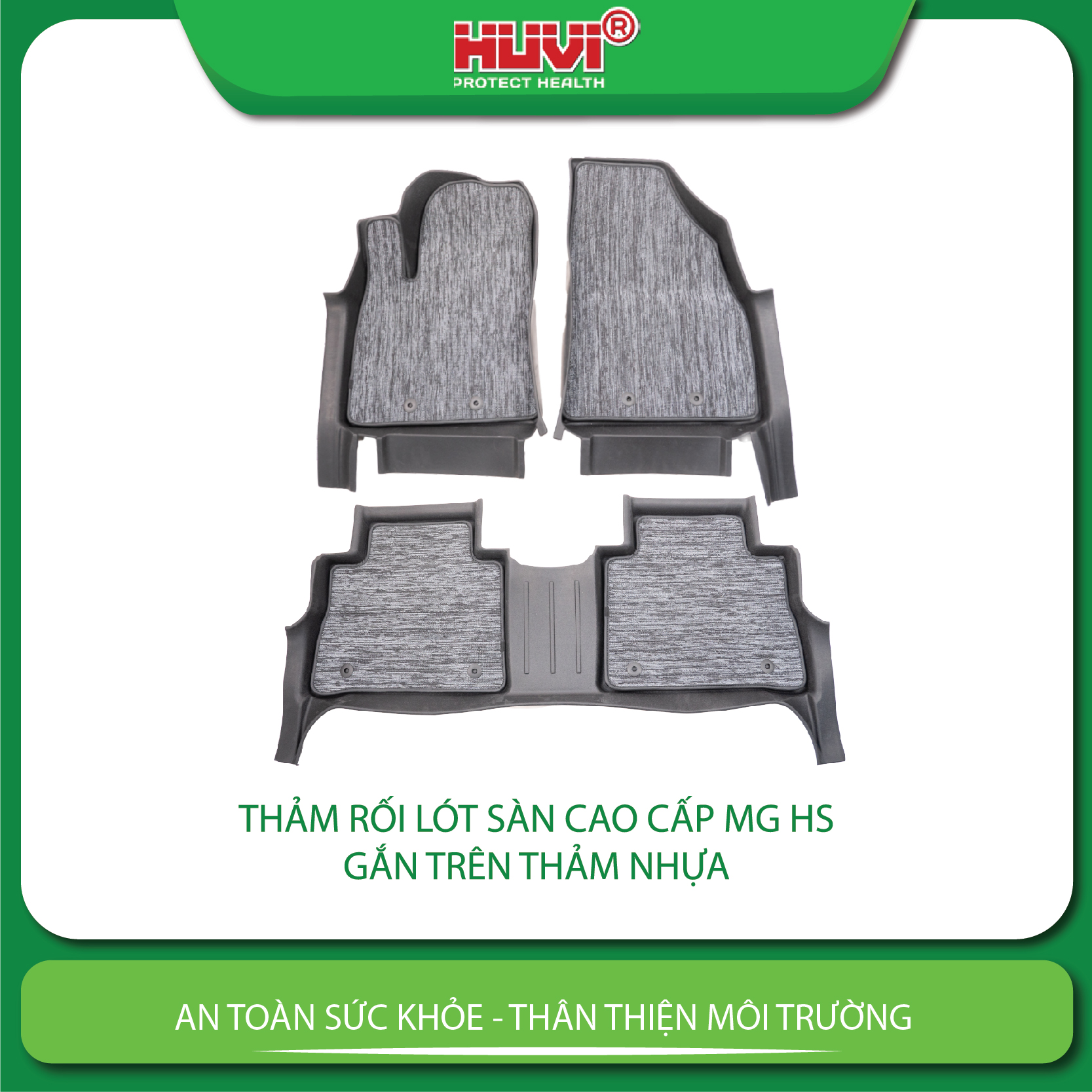 Thảm lót rối ô tô MG HS 2022 nhựa PVC cao cấp.