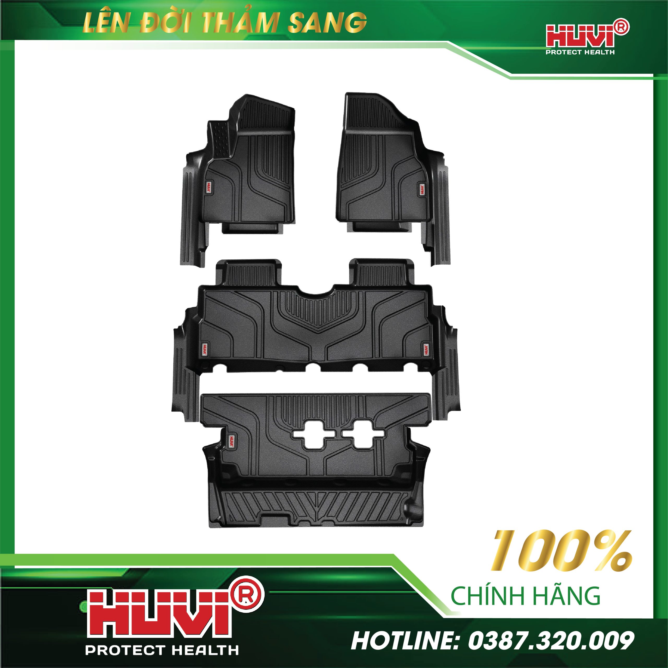 Thảm lót sàn ô tô Vinfast Limo Green nhựa TPE nguyên sinh.
