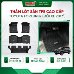 Thảm lót sàn ô tô Toyota Fortuner 2017-2023 Đúc Khuôn TPE Cao Cấp Huvi