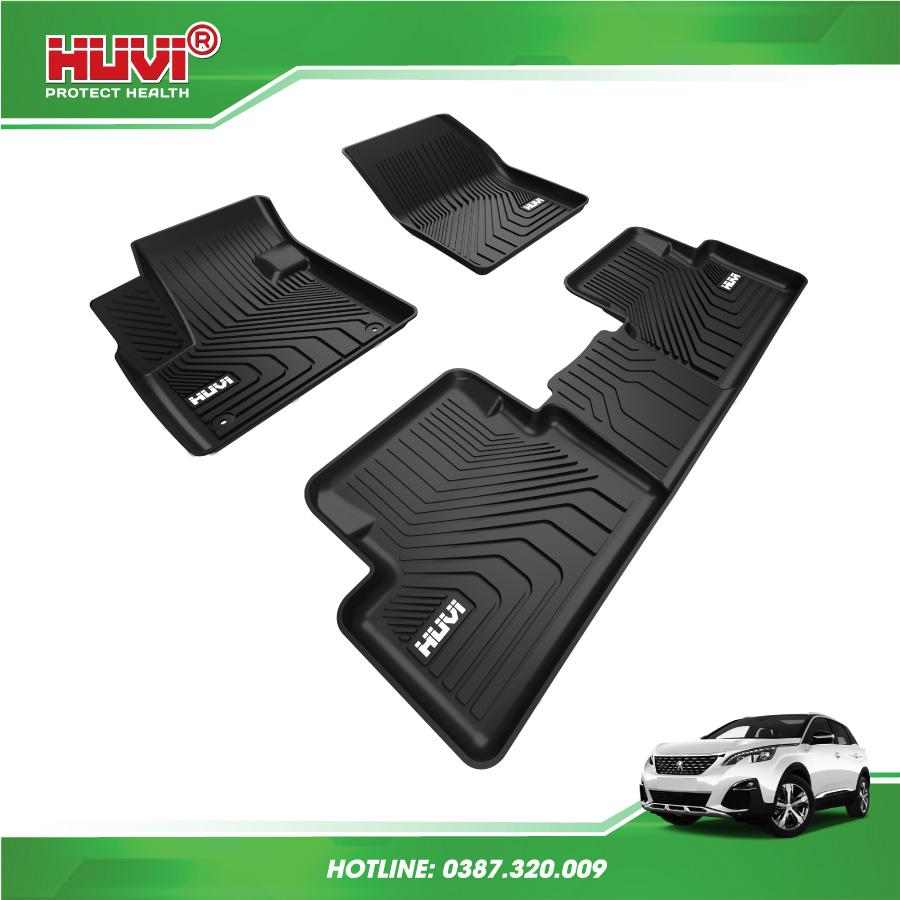 Thảm lót sàn ô tô Peugoet 3008 sản xuất hoàn toàn tại Việt Nam. 