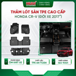 Thảm lót sàn ô tô Honda CRV 2017-2022 Nhựa TPE Đúc Khuôn Cao Cấp Huvi