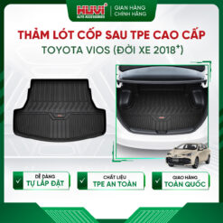 Thảm Lót Cốp Ô Tô Toyota Vios 2018-2025 Nhựa TPE Cao Cấp Huvi