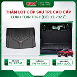 Thảm lót cốp ô tô Ford Territory 2023 3D nhựa TPE cao cấp Huvi