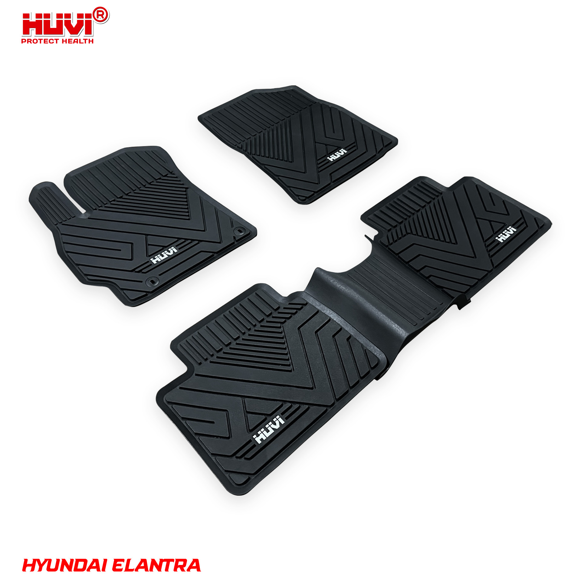Thảm lót sàn ô tô Hyundai Elantra từ nhựa TPE nguyên sinh cao cấp không mùi, không chứa chất độc hại.