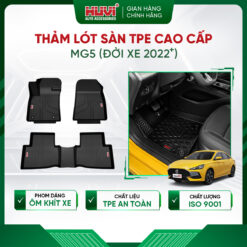 Thảm Lót Sàn Ô Tô MG5 2022-2023 nhựa TPE cao cấp tràn viền bậc cửa Huvi