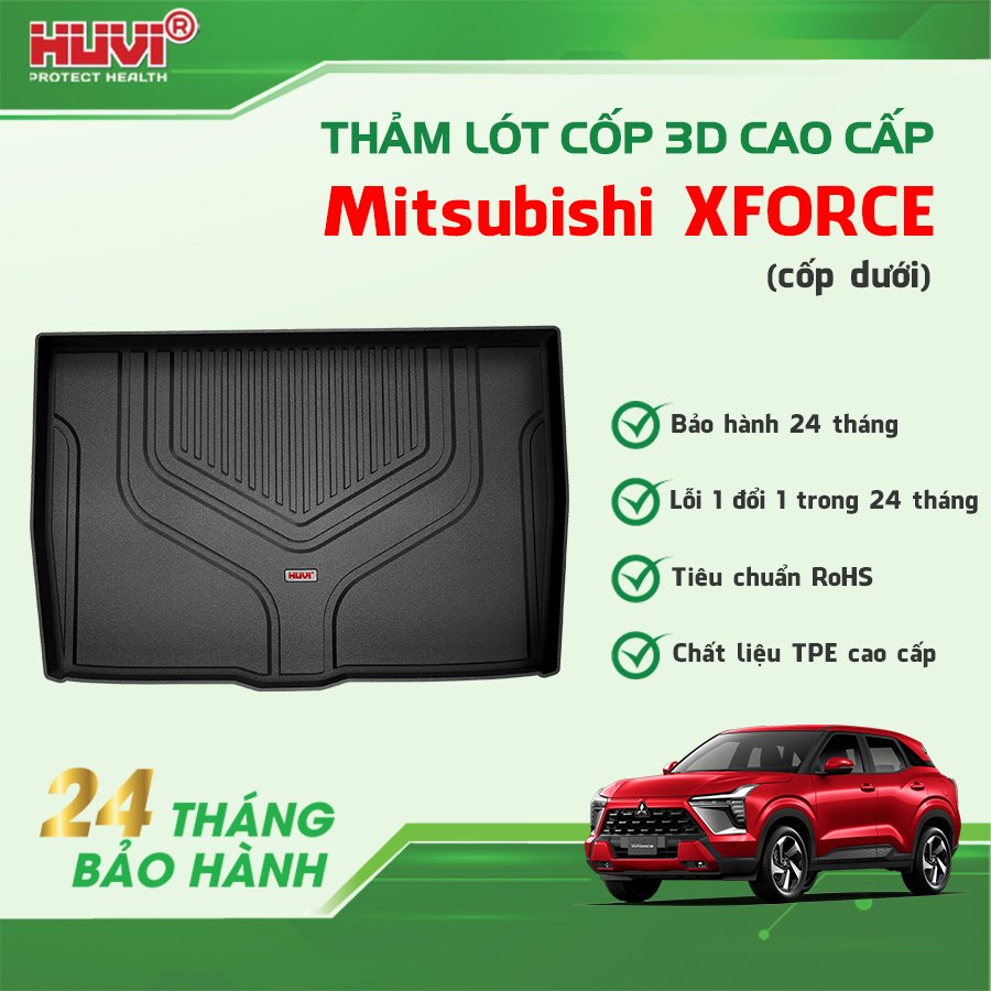 Thảm lót cốp ô tô Mitsubishi Xforce 2024.