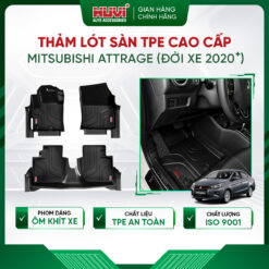 Thảm lót sàn ô tô Mitsubishi Attrage 2020-2023 tràn viền bậc cửa Huvi