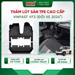 Thảm lót sàn ô tô Vinfast VF3 2024 tràn viền bậc cửa Huvi