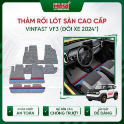 Thảm lót rối ô tô Vinfast VF3 nhựa PVC cao cấp Huvi