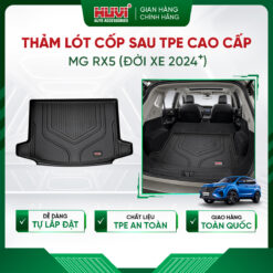 Thảm lót cốp ô tô MG RX5 2024 3D nhựa TPE nguyên sinh Huvi