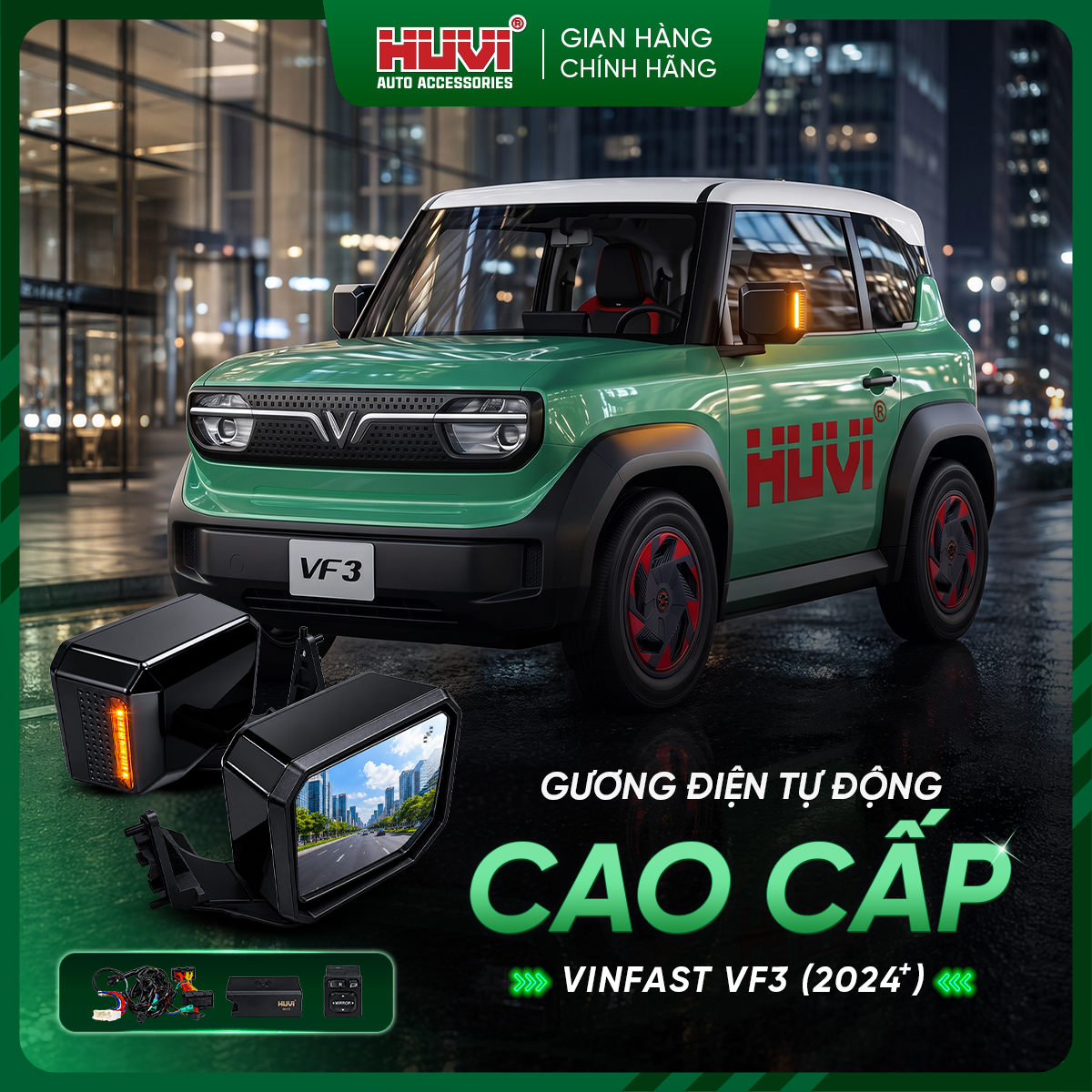 Gương điện Vinfast VF3 Huvi 4707 - Ảnh 3
