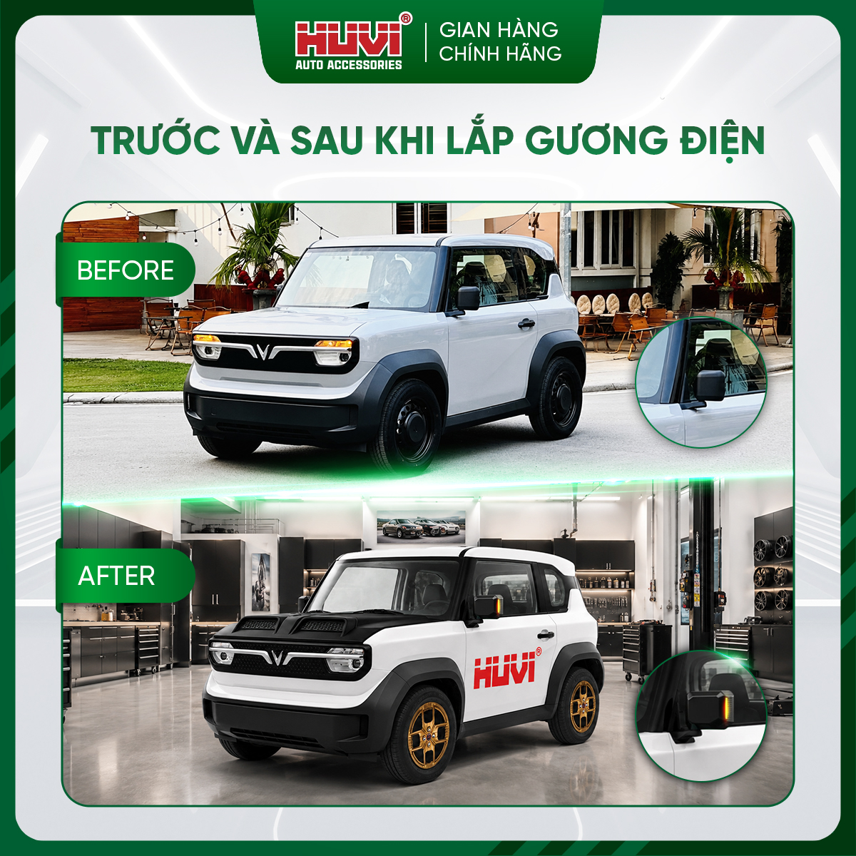Gương điện Vinfast VF3 Huvi 4707 - Ảnh 5