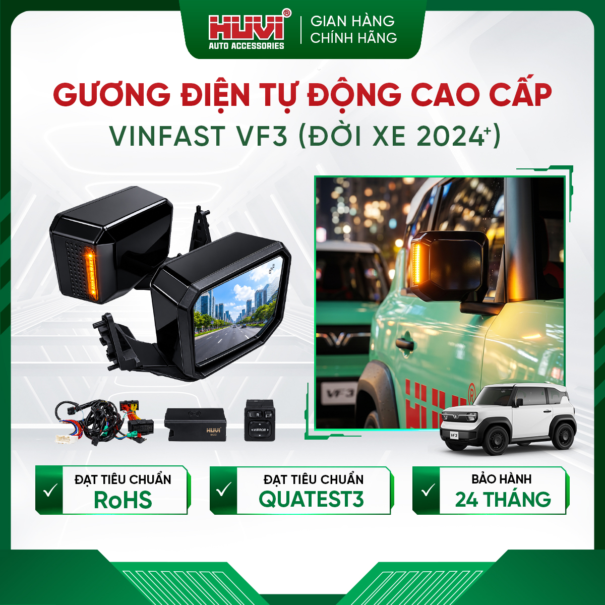 Gương điện Vinfast VF3 Huvi 4707 - Ảnh 2