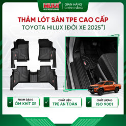 Thảm lót sàn ô tô Toyota Hilux 2025 tràn viền bậc cửa Huvi
