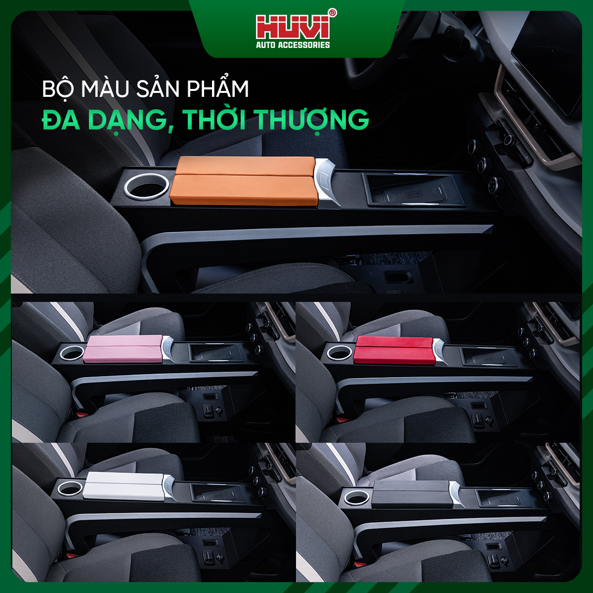 Bệ tỳ tay cao cấp Vinfast VF3 Huvi 7056 - Ảnh 6