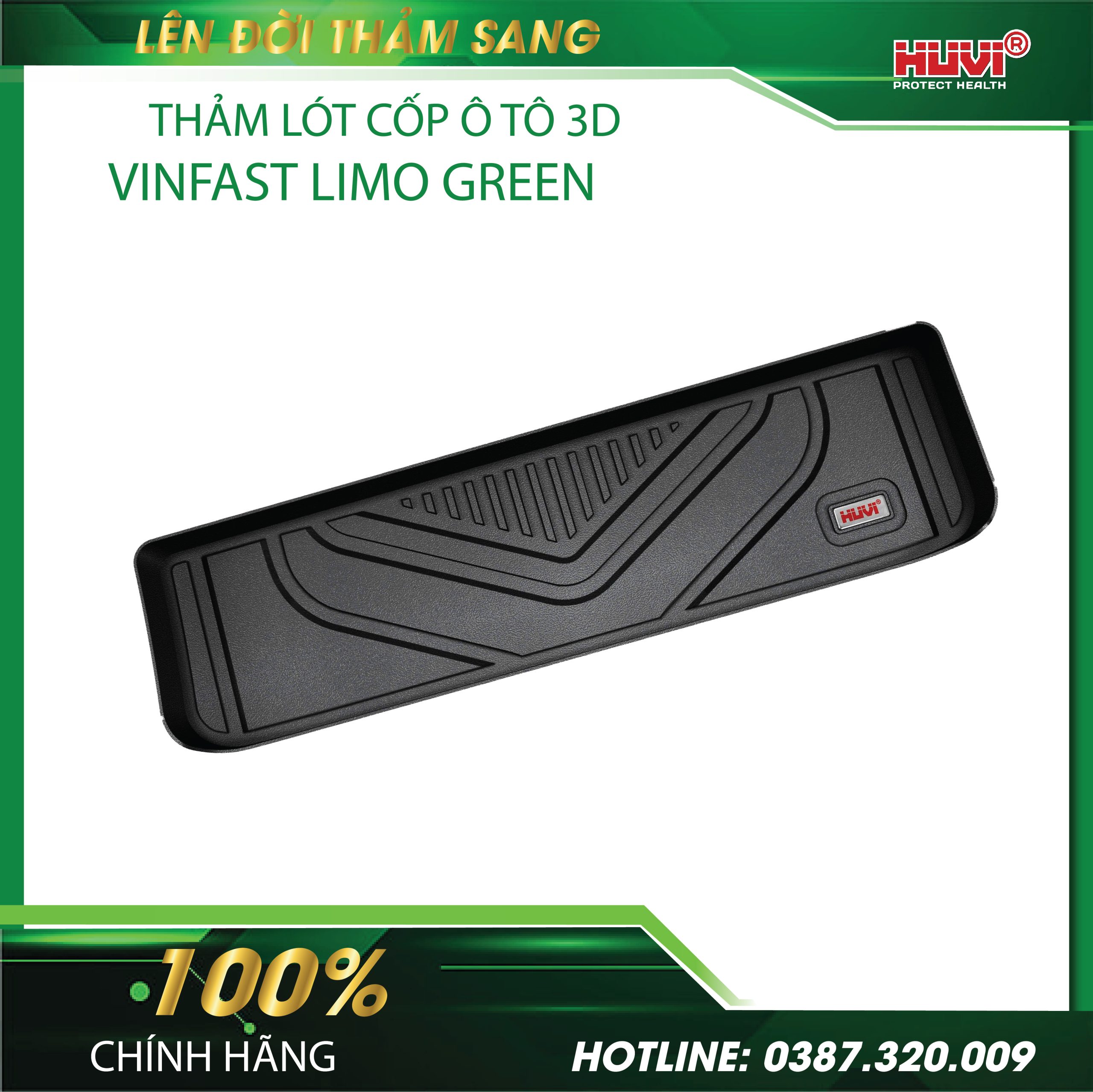 Thảm lót cốp ô tô Vinfast Limo Green 2025 bảo hành 1 đổi 1.