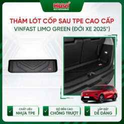 Thảm lót cốp ô tô Vinfast Limo Green 2025 nhựa TPE nguyên sinh Huvi