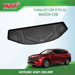 Thảm lót cốp ô tô Mazda CX8 2025 nhựa TPE nguyên sinh Huvi