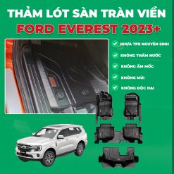 |TẶNG LÓT RỐI| Thảm lót sàn ô tô Ford Everest 2023-2026 tràn viền bậc cửa Huvi