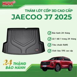 THẢM LÓT CỐP Ô TÔ JAECOO J7 HUVI - NHỰA TPE NGUYÊN SINH CAO CẤP