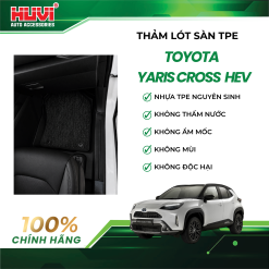 Thảm lót sàn ô tô Toyota Yaris Cross HEV nhựa TPE cao cấp Huvi