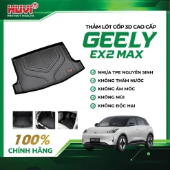 Thảm lót cốp ô tô Geely EX2 nhựa TPE cao cấp Huvi