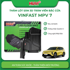Thảm lót sàn ô tô Vinfast MPV 7 nhựa TPE cao cấp Huvi