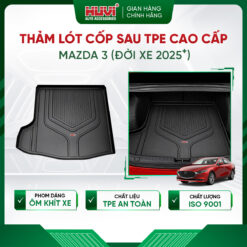 Thảm lót cốp ô tô Mazda 3 2025-2026 nhựa TPE cao cấp Huvi