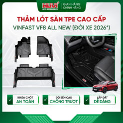 Thảm lót sàn ô tô Vinfast VF8 All New 2026 nhựa TPE cao cấp tràn viền bậc cửa Huvi